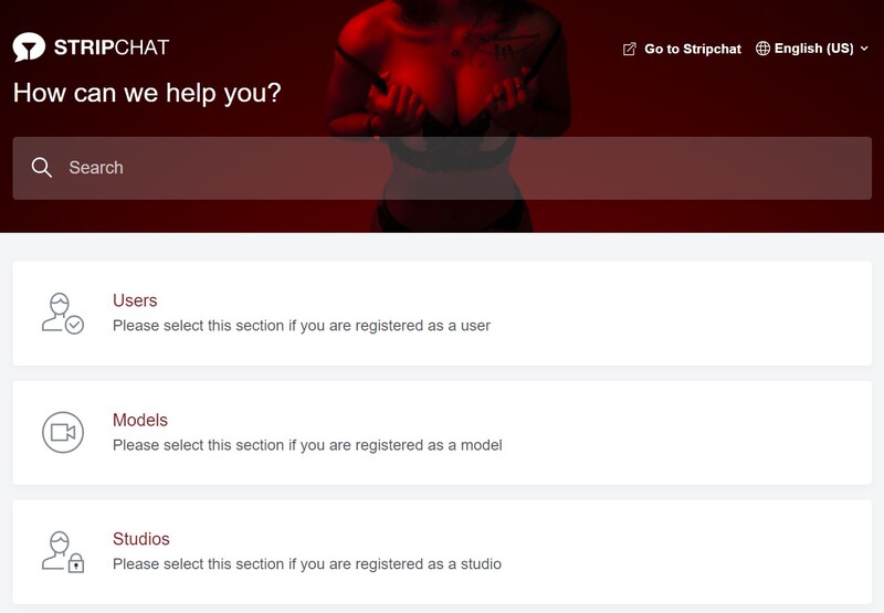 Stripchat's comprehensive FAQ section can help with most issues
