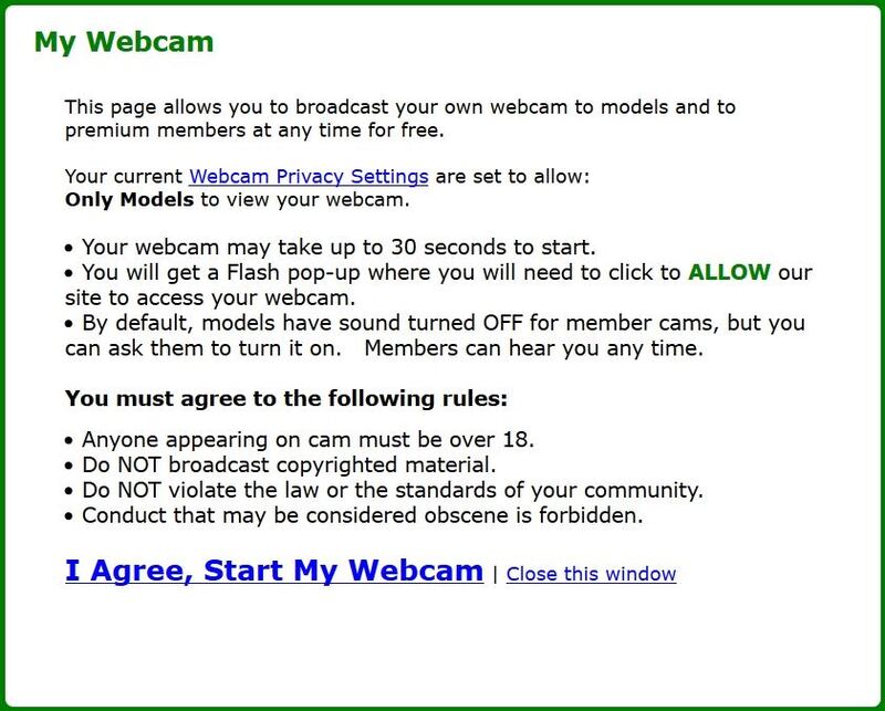 MyFreeCams cam2cam user agreement